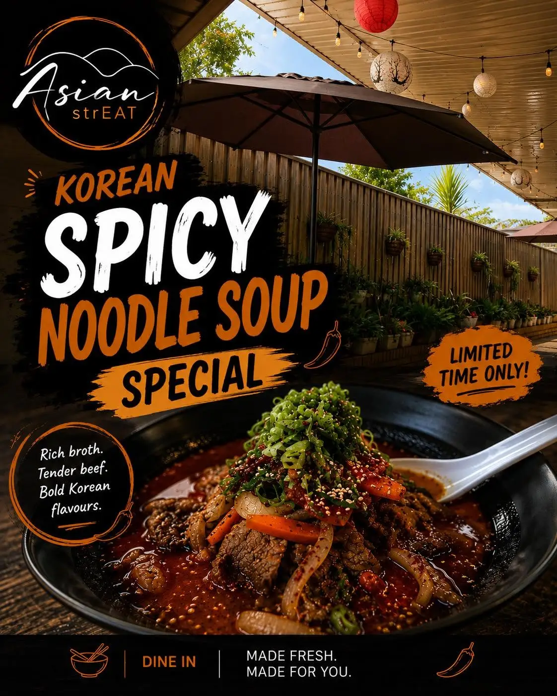 Korean Spicy Noodle Soup