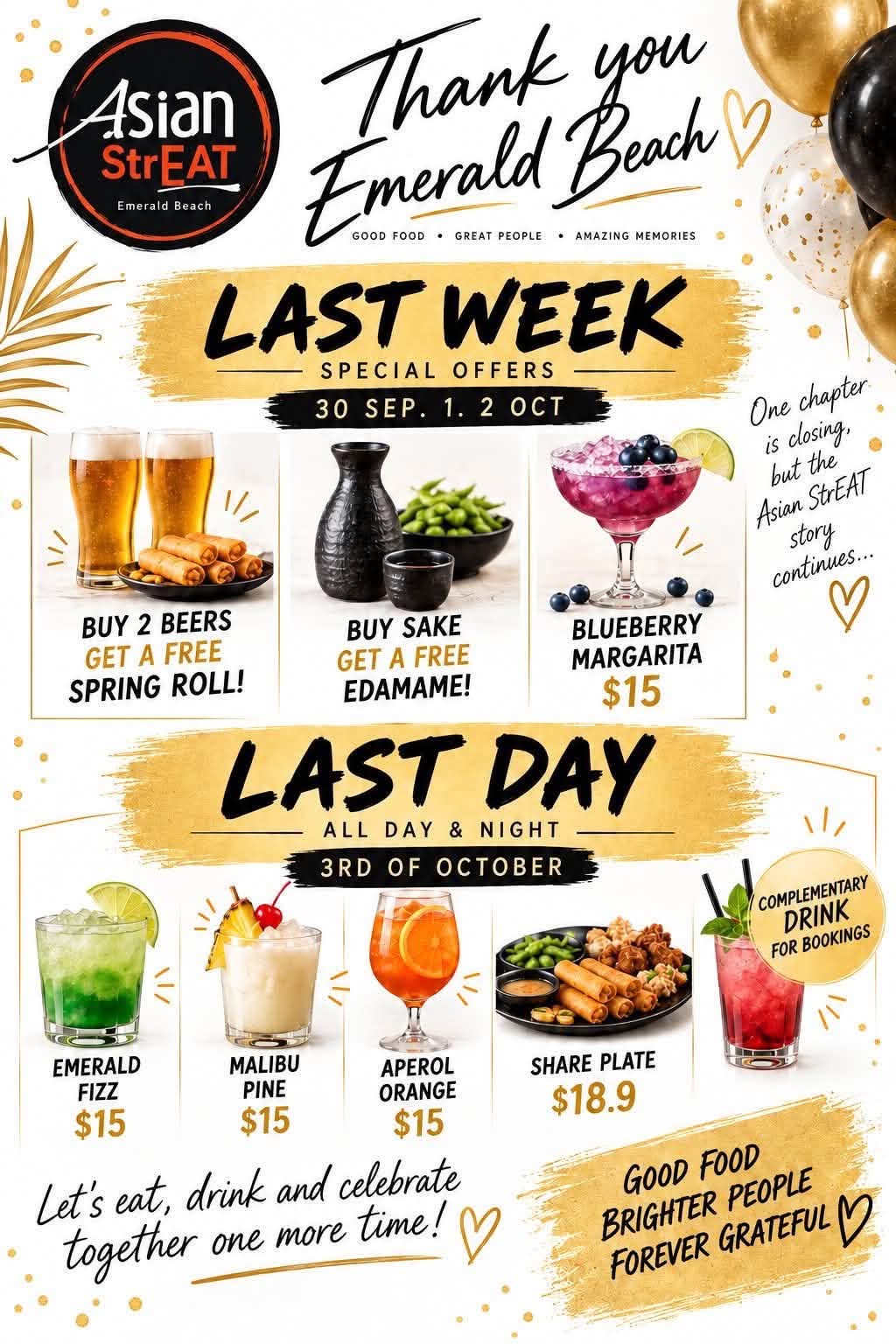 Asian StrEAT Emerald Beach Promo